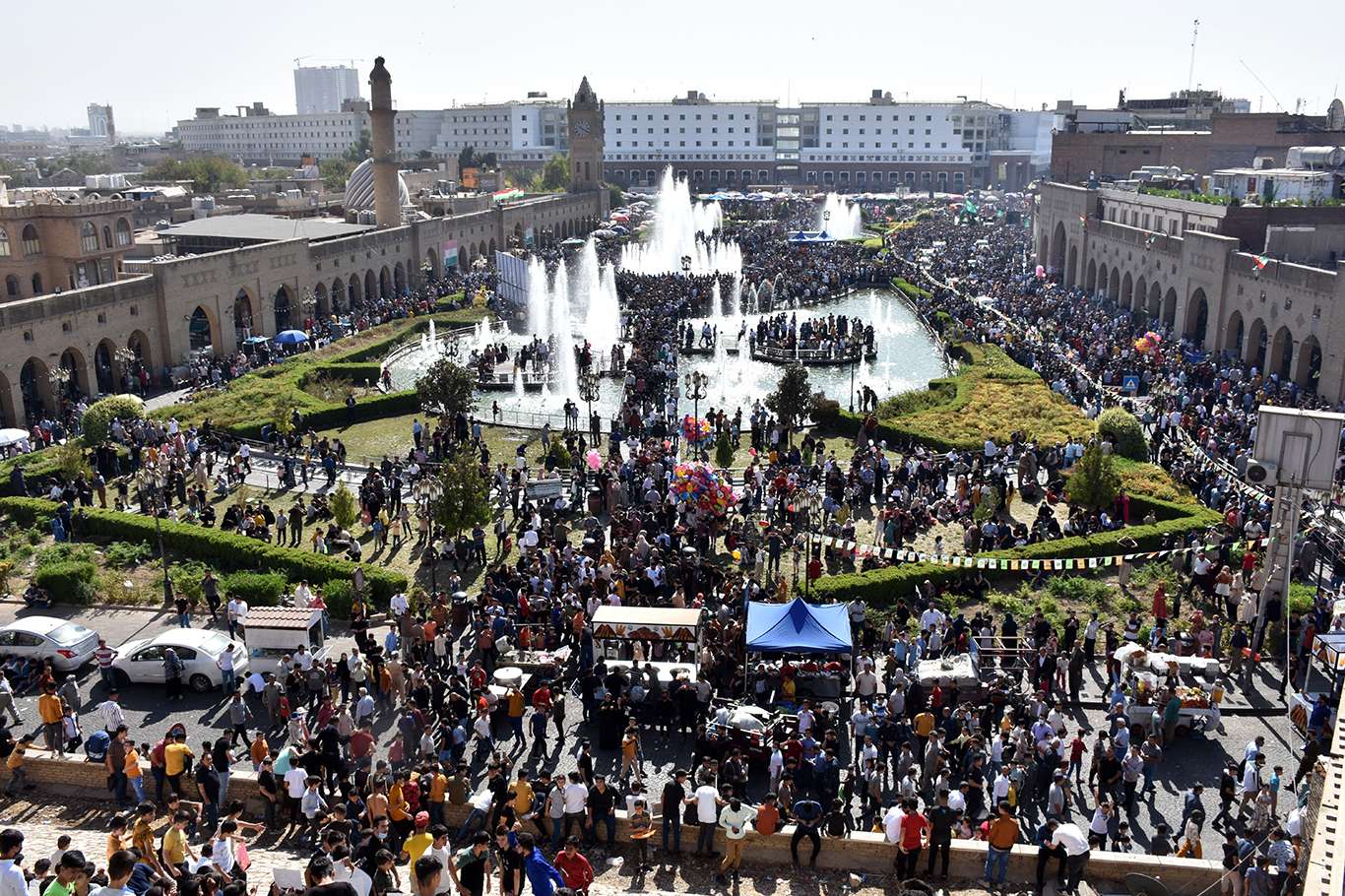 Erbil'de on binlerin katılımıyla mevlit etkinliği düzenlendi